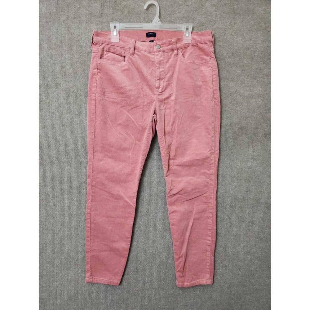 J Crew Skinny Corduroy Pants Womens 31 Dusty Pink Stretch
